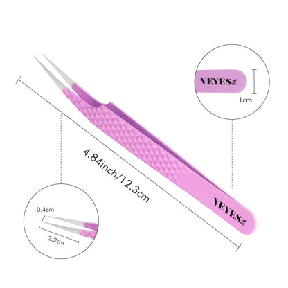 Classic Straight purple Tweezer Tweezers VEYELASH 