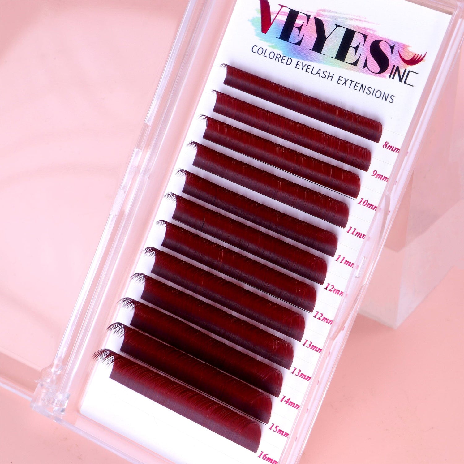 Crimson Rose Lash 0.07mm Individual eyelashes VEYELASH® 
