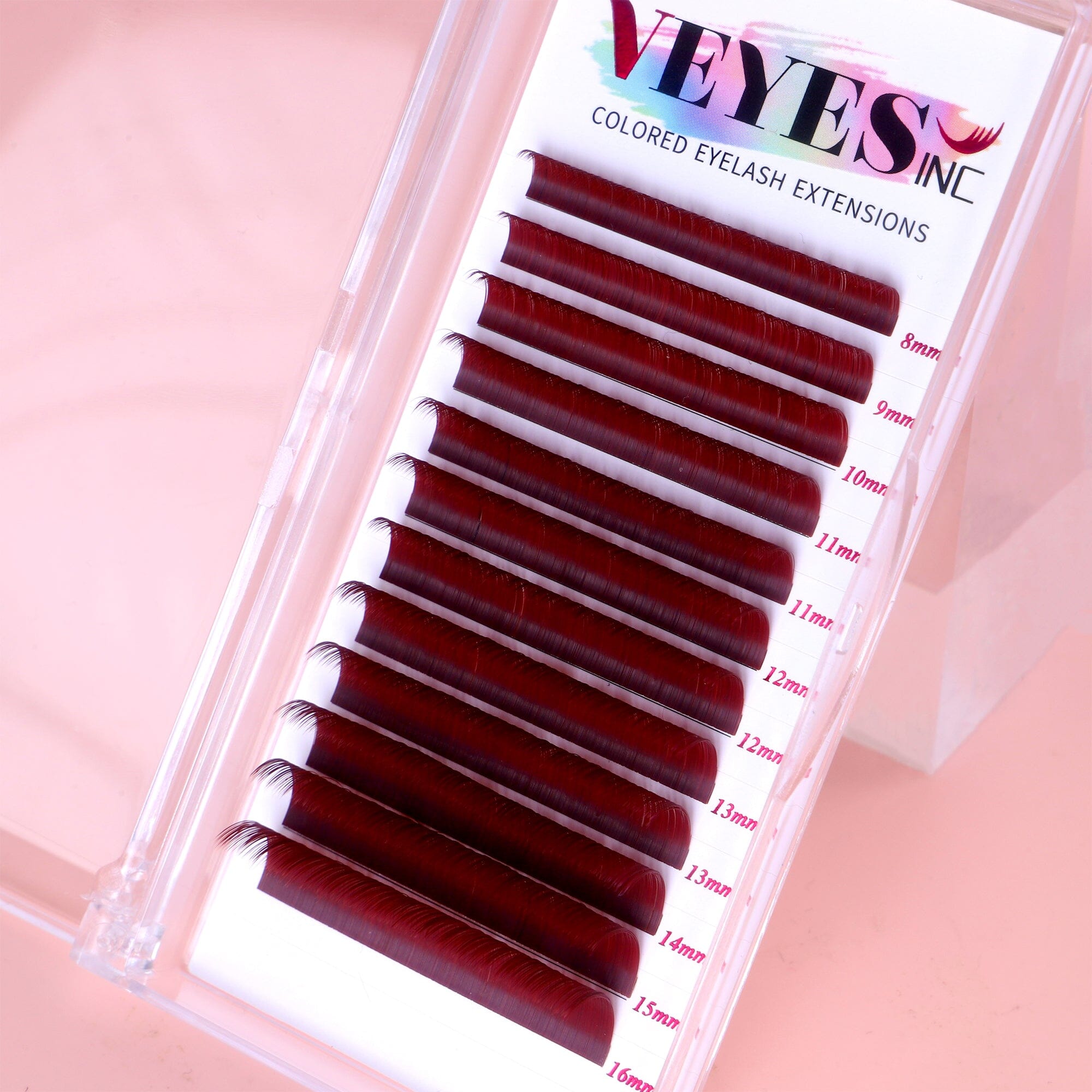 Crimson Rose Lash 0.07mm Individual eyelashes VEYELASH® 