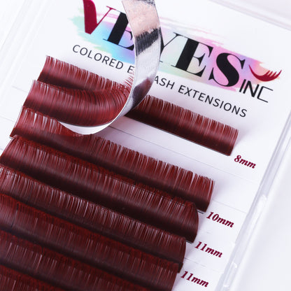 Crimson Rose Lash 0.07mm Individual eyelashes VEYELASH® 