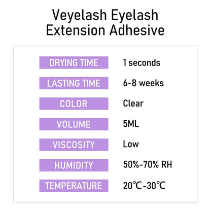 Crystal Clear 5ml - Eyelash Glue VEYELASH 