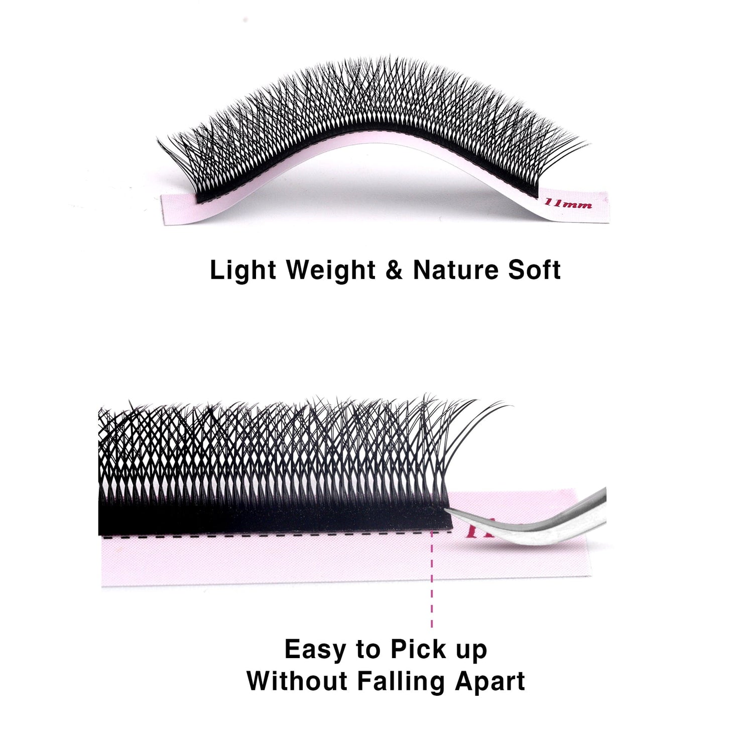 Double-Tip 6D W Lash Extensions Individual eyelashes VEYELASH 