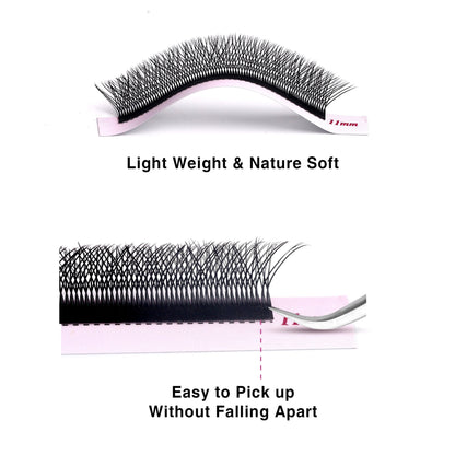 Double-Tip 6D W Lash Extensions Individual eyelashes VEYELASH 