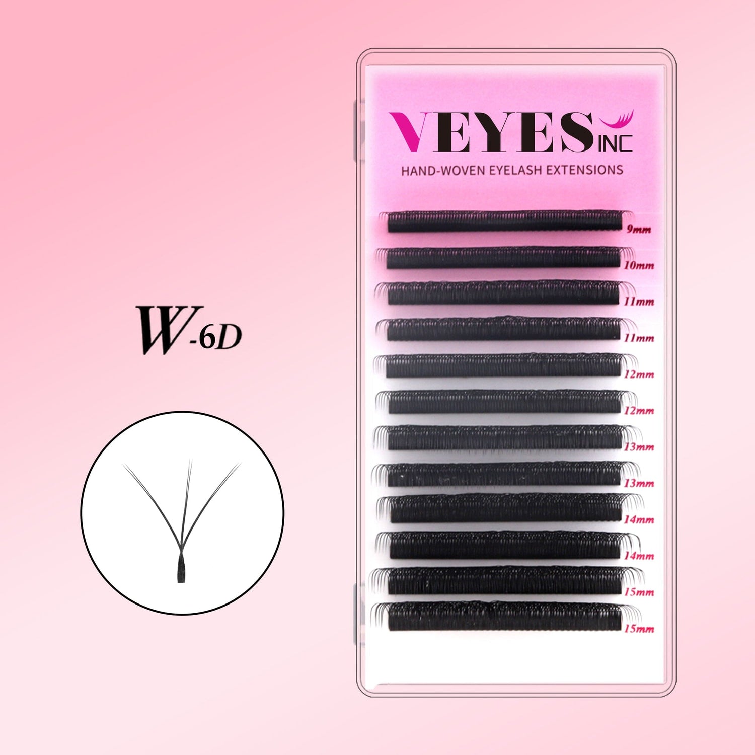 Double-Tip 6D W Lash Extensions Individual eyelashes VEYELASH 