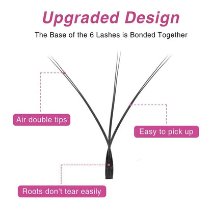Double-Tip 6D W Lash Extensions Individual eyelashes VEYELASH 