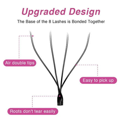 Double-Tip 8D W Lash Extensions Individual eyelashes VEYELASH 