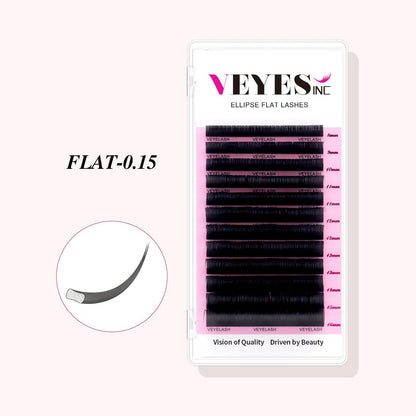 Ellipse Flat Lashes 0.15 Individual eyelashes VEYELASH® 