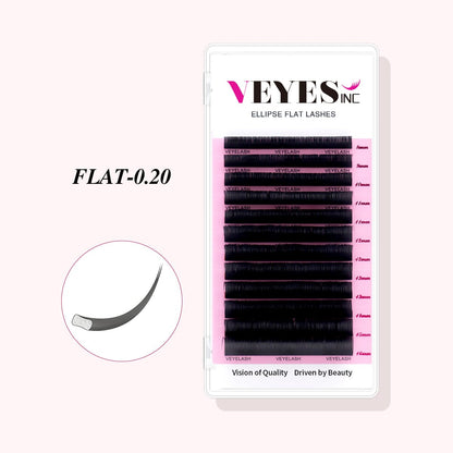 Ellipse Flat Lashes 0.20 Individual eyelashes VEYELASH 