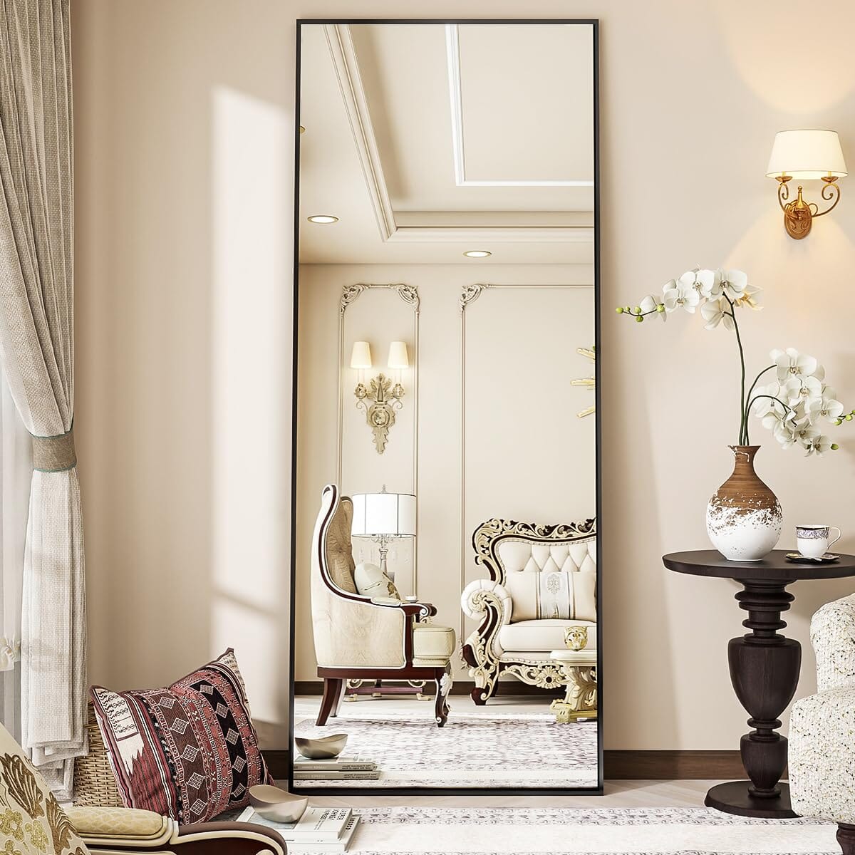 Floor Mirrors VEYELASH® Arch Gold 65&quot;x24&quot;