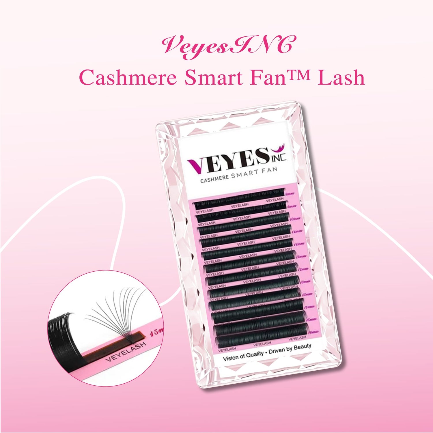 GIVE AWAY Sample Use Code - FREE2 VEYELASH Cashmere Smart Fan Lash C/8-16MM 0.03