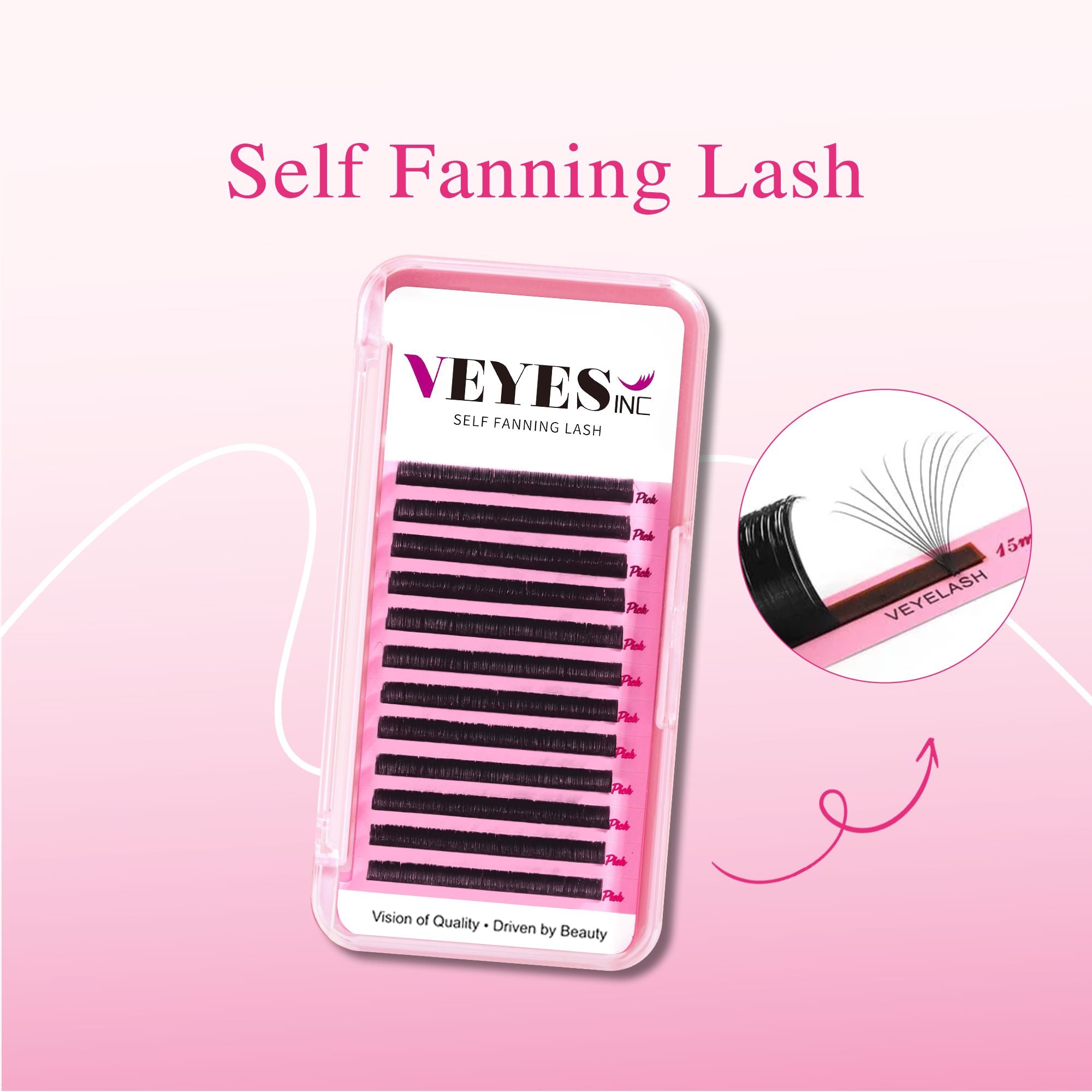 GIVE AWAY Sample Use Code - FREE2 VEYELASH Self Fanning Lash C/8-16MM 0.03