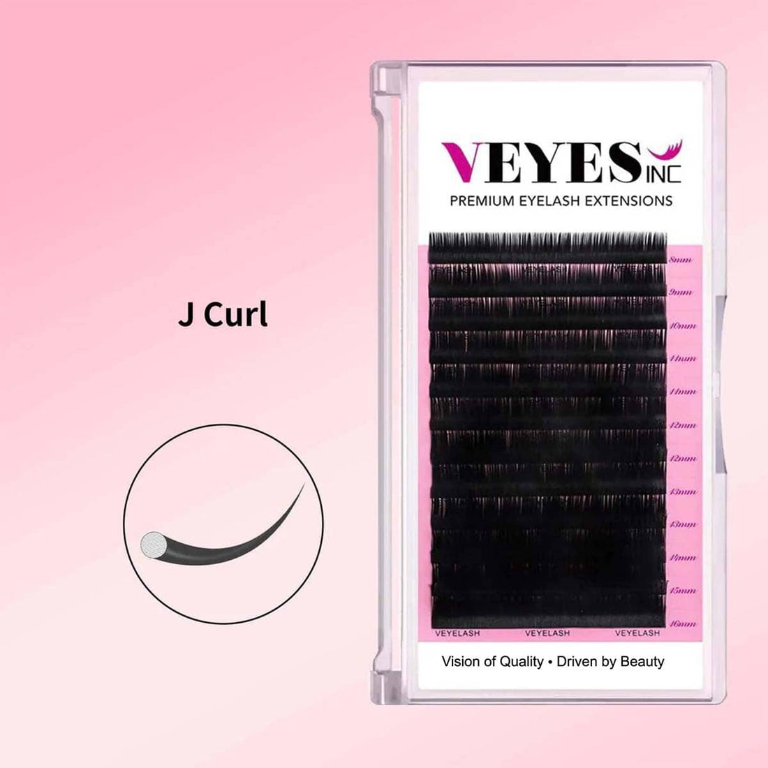 J Curl Lash Extensions Individual eyelashes VEYELASH 