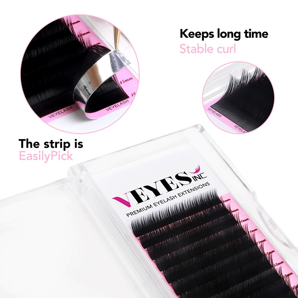 DF Pink Lash Extension Volume Eyelash Extensions 0.05 C Curl 8-15mm DF Pink Lash Extension Volume Eyelash Extensions 0.05 C Curl 8-15mm