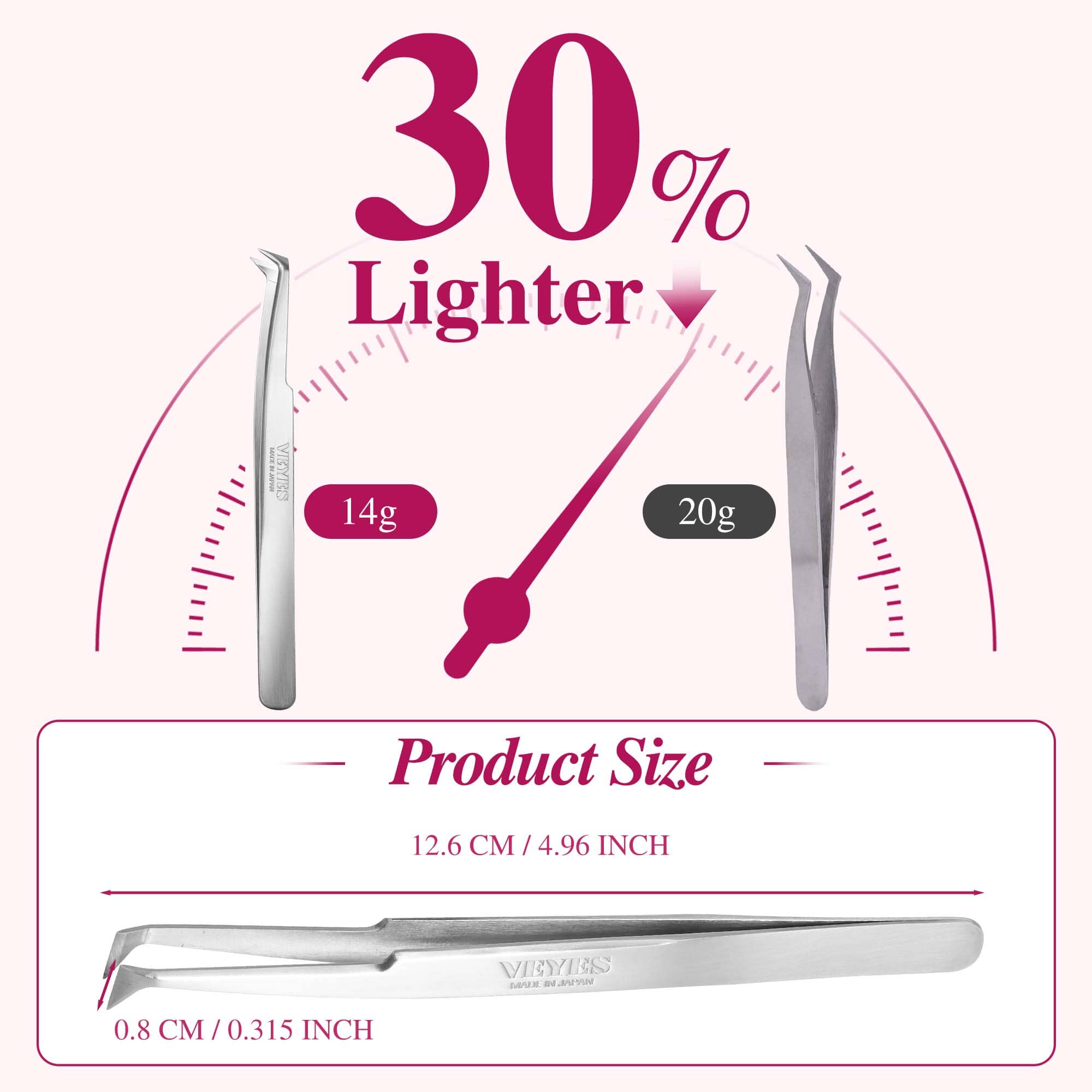JP‑Artisan Grip Tweezer Tweezers VEYELASH 