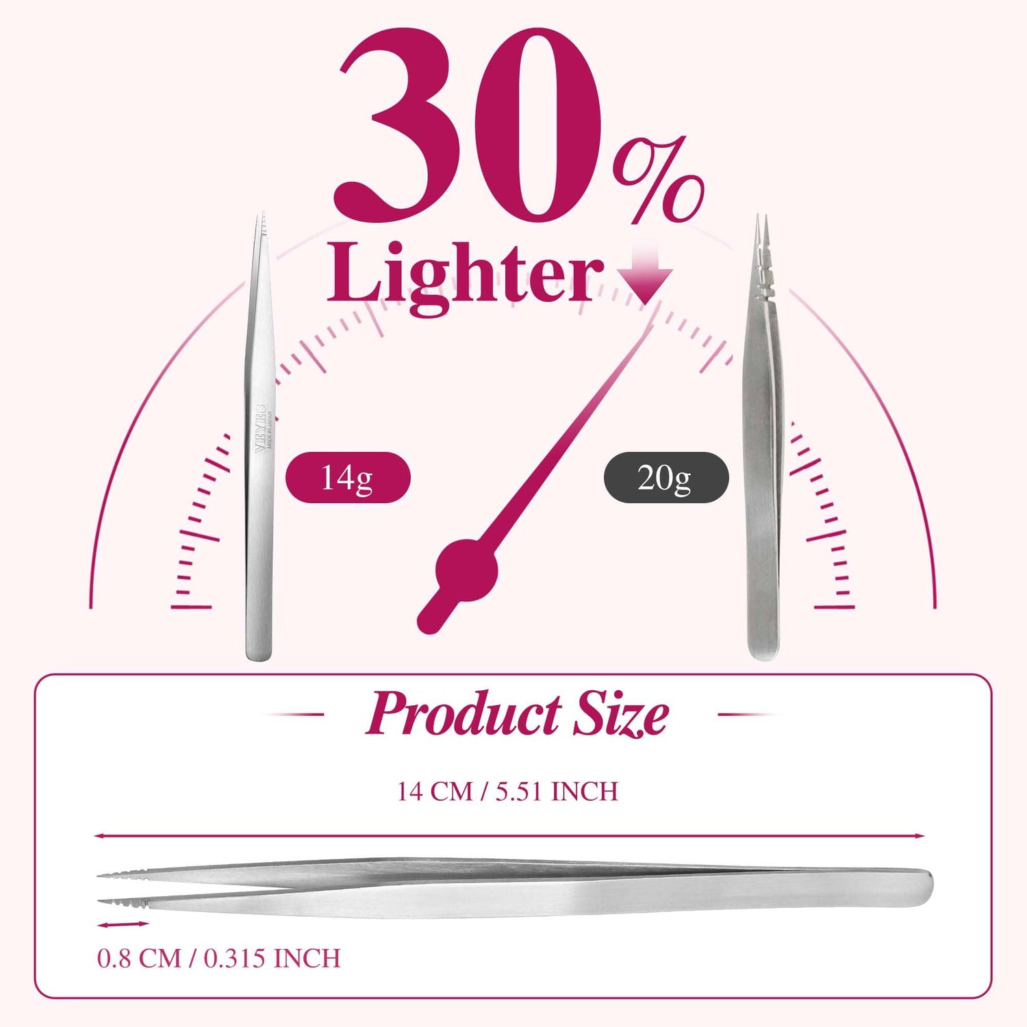 JP‑Artisan Slash Tweezer Tweezers VEYELASH 