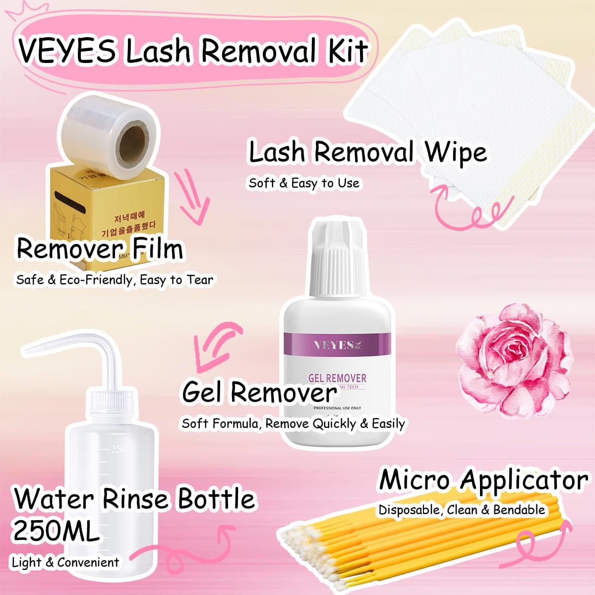 Lash Removal Kit Eyelash Kits VEYELASH 