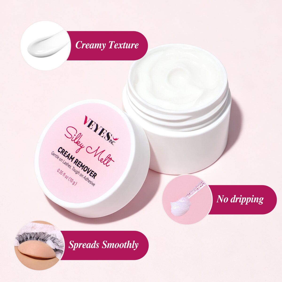 Lash Remover | Silky Melt False Eyelash Remover VEYELASH® 