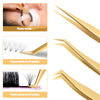 Luxe Gold Precision Tweezer Trio CA95131 VEYELASH® 