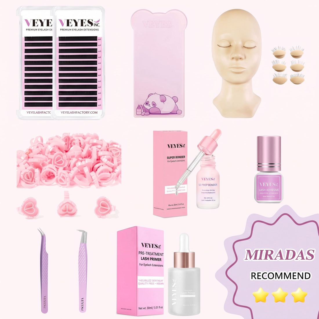 Miradas Starter Kit Eyelash Kits VEYELASH 