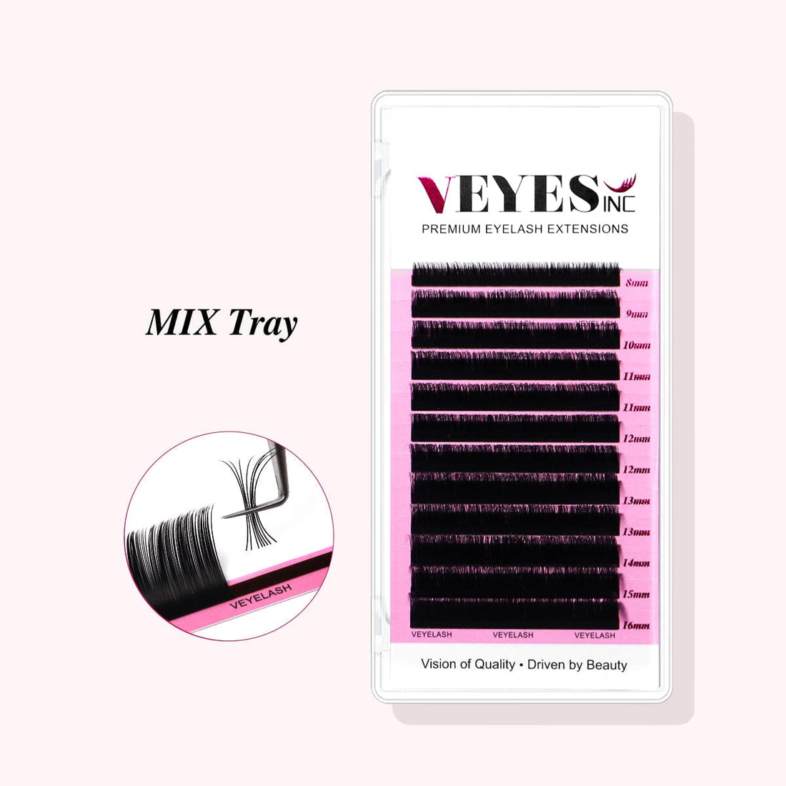 Mix Length Eyelash Extensions Individual eyelashes VEYELASH 