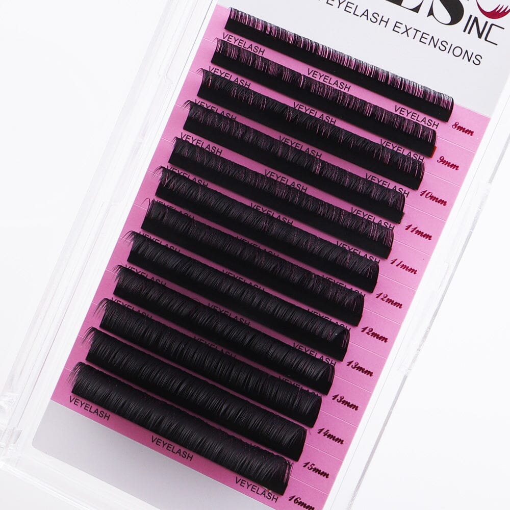 Mix Length Eyelash Extensions Individual eyelashes VEYELASH D 0.03 8-16mix