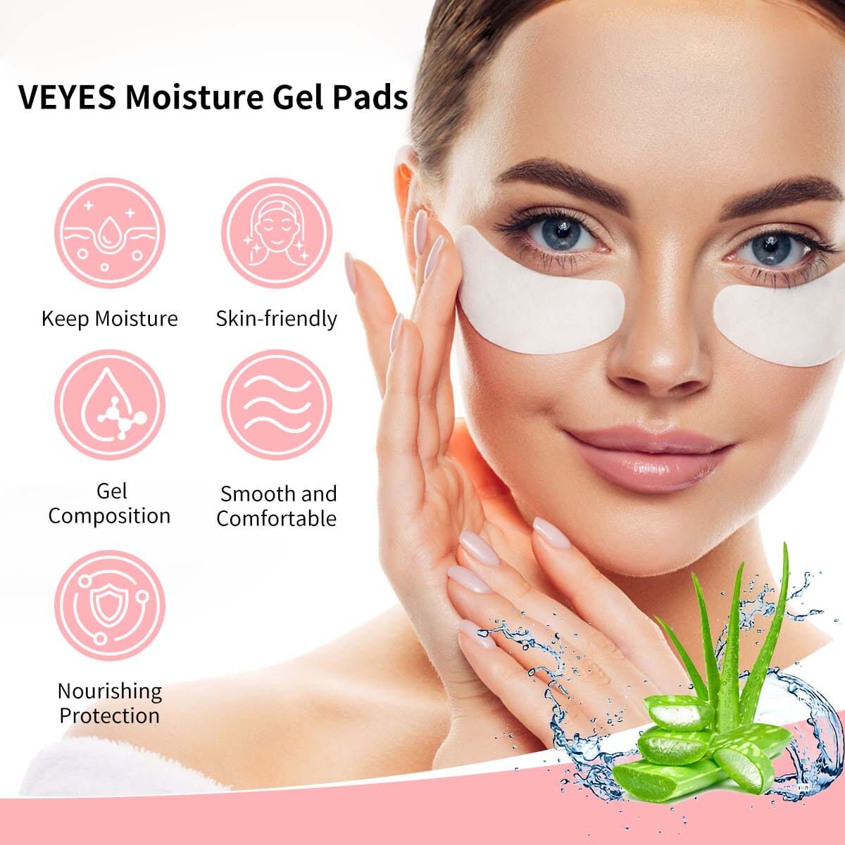 Moisture Gel Pads 50/100 Pairs 假睫毛配件 VEYELASH® 
