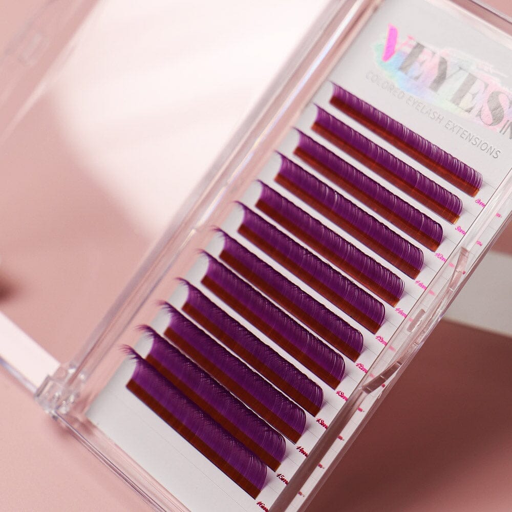 Mulberries Lash 0.07mm CA95131 Individual eyelashes VEYELASH® Purple C 8-16 MIX