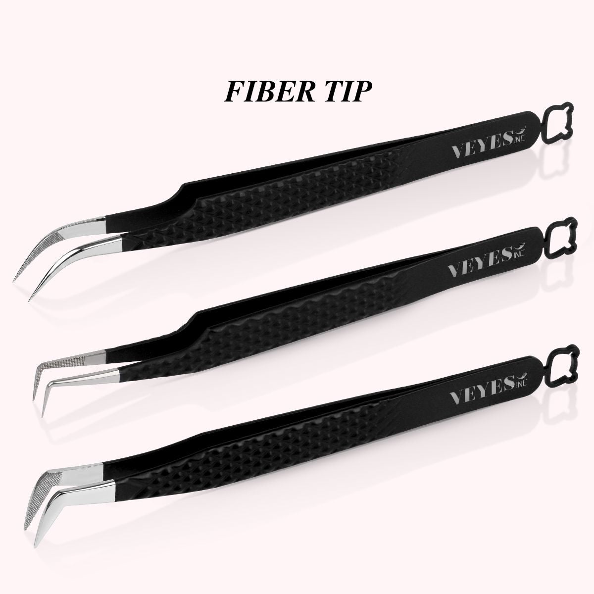 Veyelash Noir fiber tip lash tweezers Kit for Volume Lash