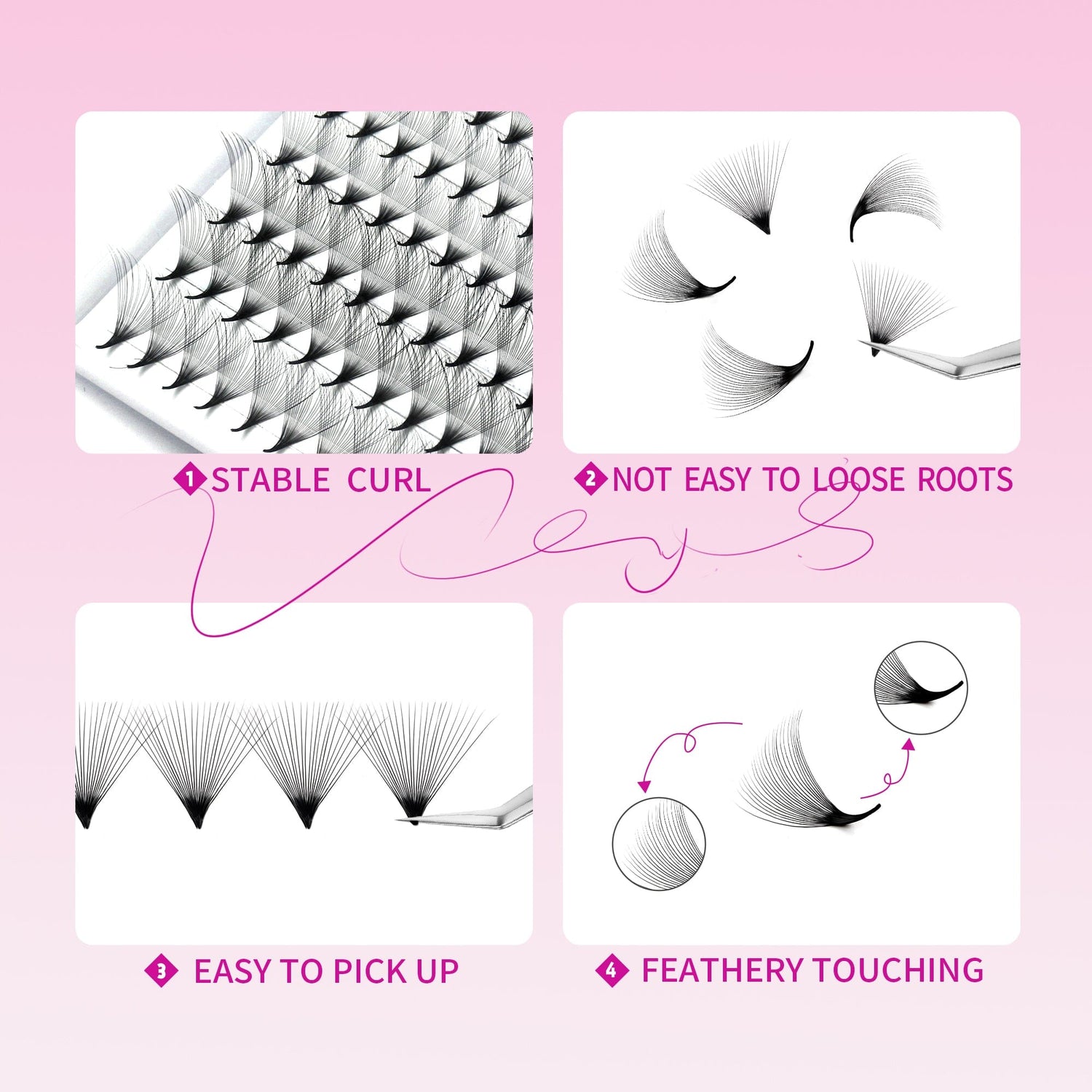 Pointy Base 24D Premade Fans Premade volume fans VEYELASH® 