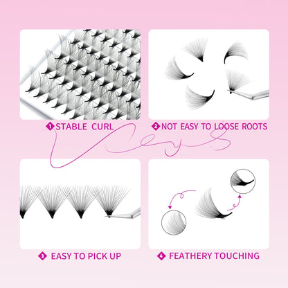 Pointy Base 24D Premade Fans Premade volume fans VEYELASH® 