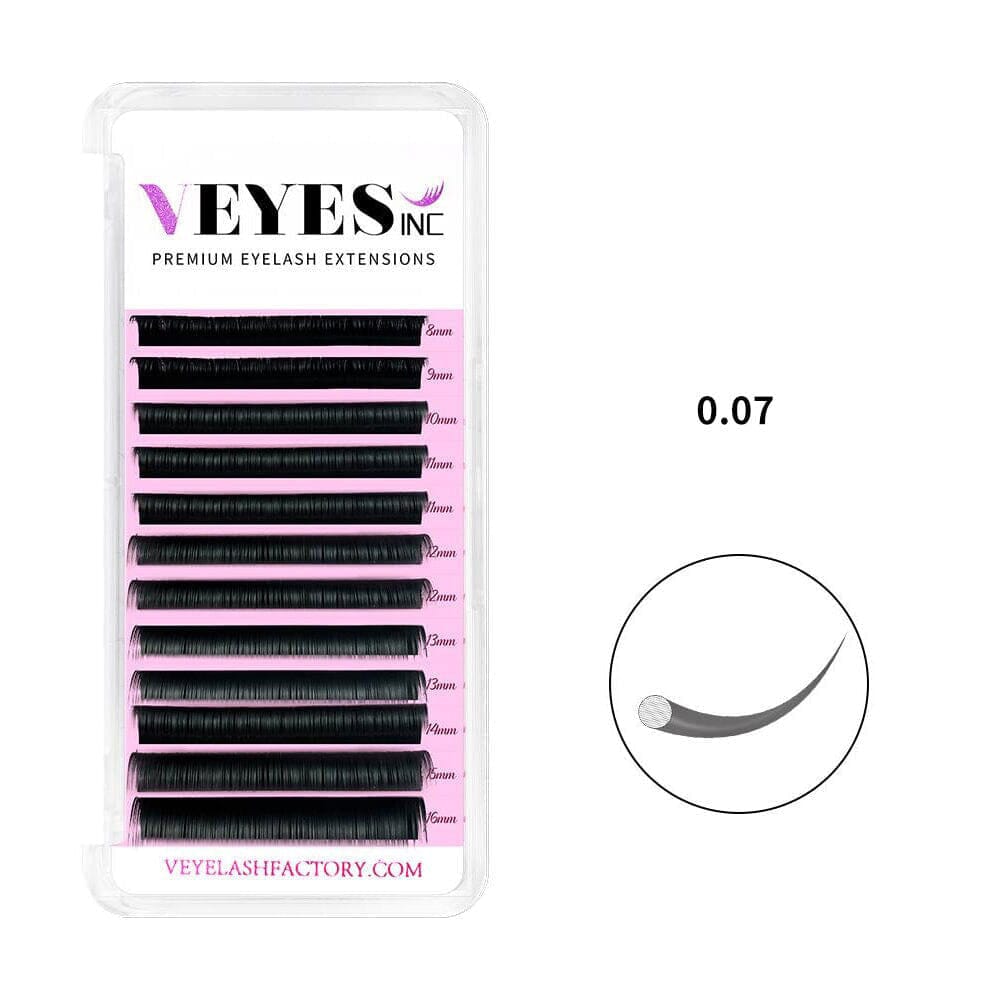 Premium Eyelash Extensions 0.07mm CA95131 Individual eyelashes VEYELASH® 