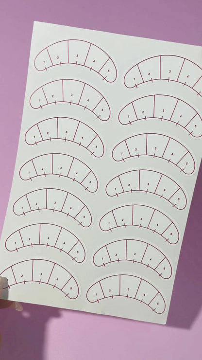 10PCS Lash Map Paper