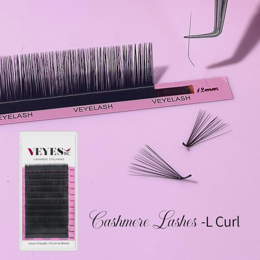 VEYESINC Cashmere Lashes - L Curl