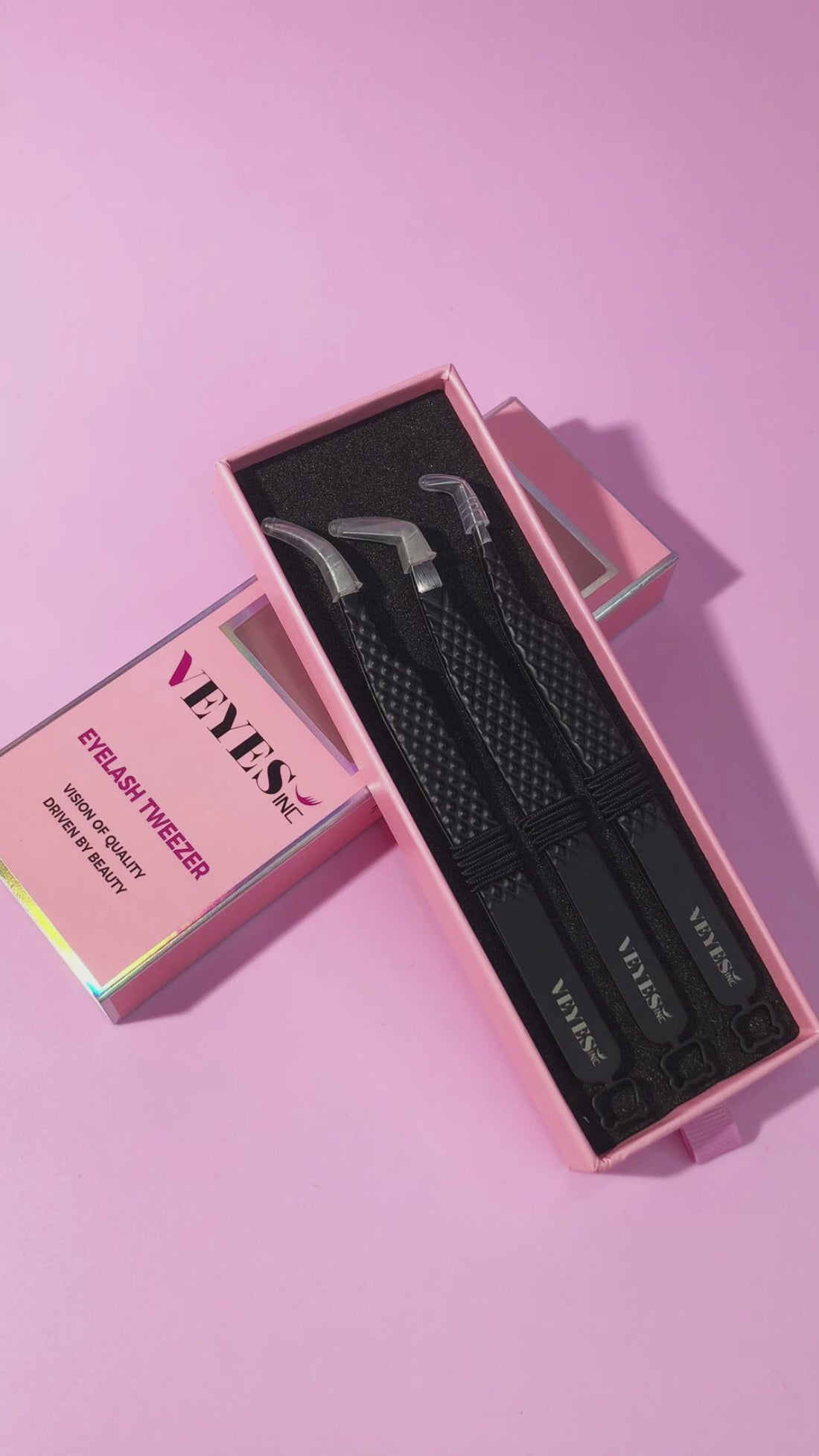 Noir Fiber Tweezer Kit