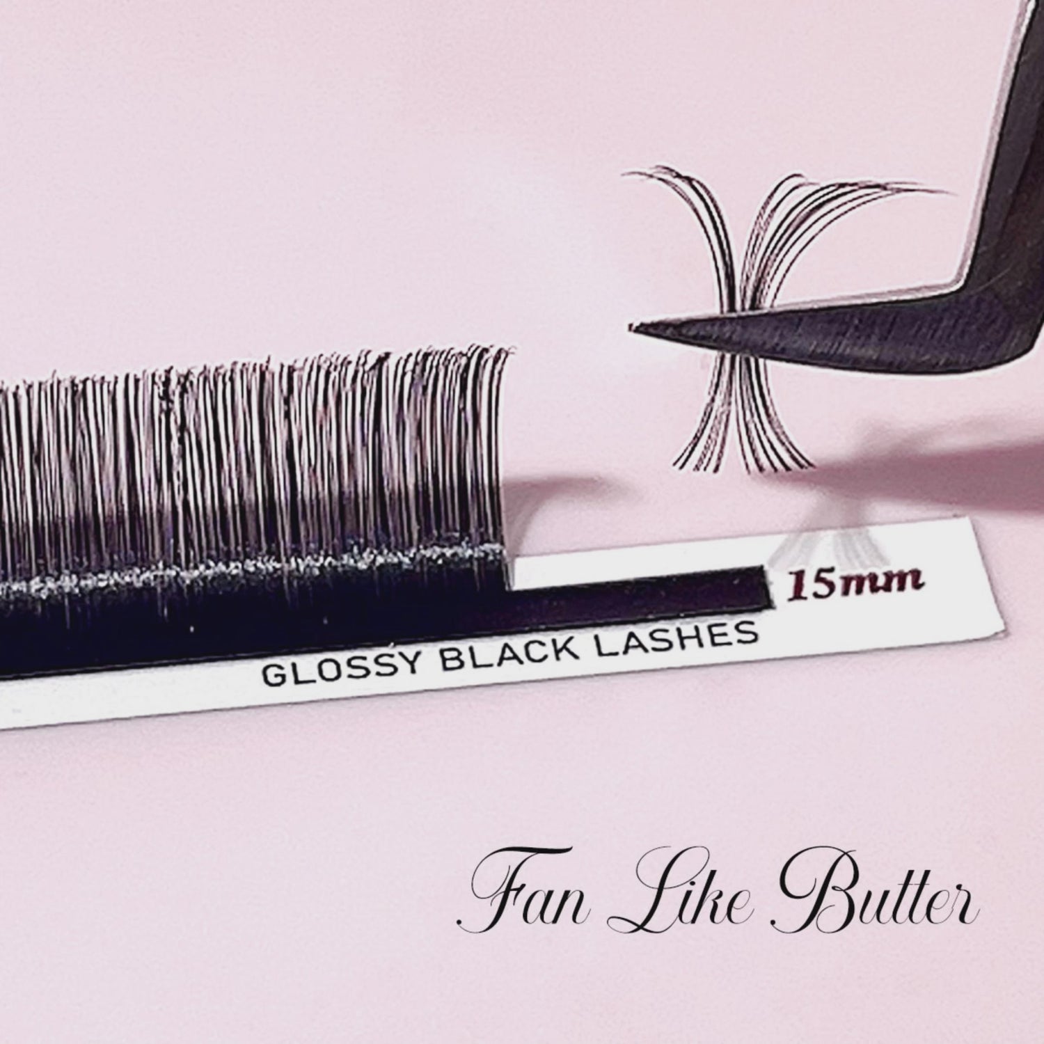 Glossy Black Lashes