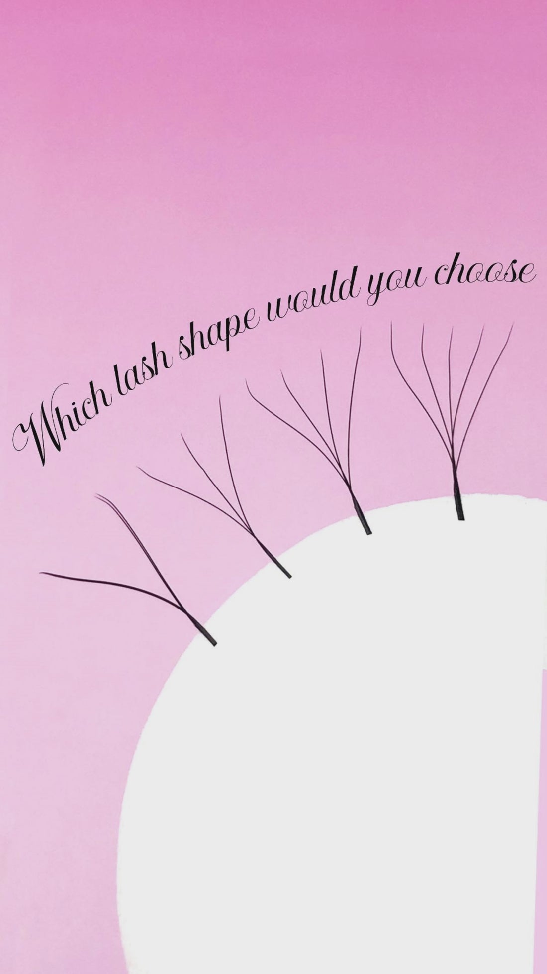 W Shape Lashes Extension