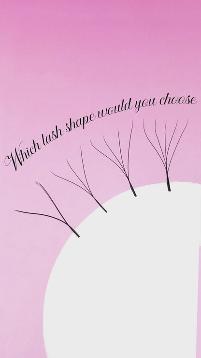 W Shape Lashes Extension