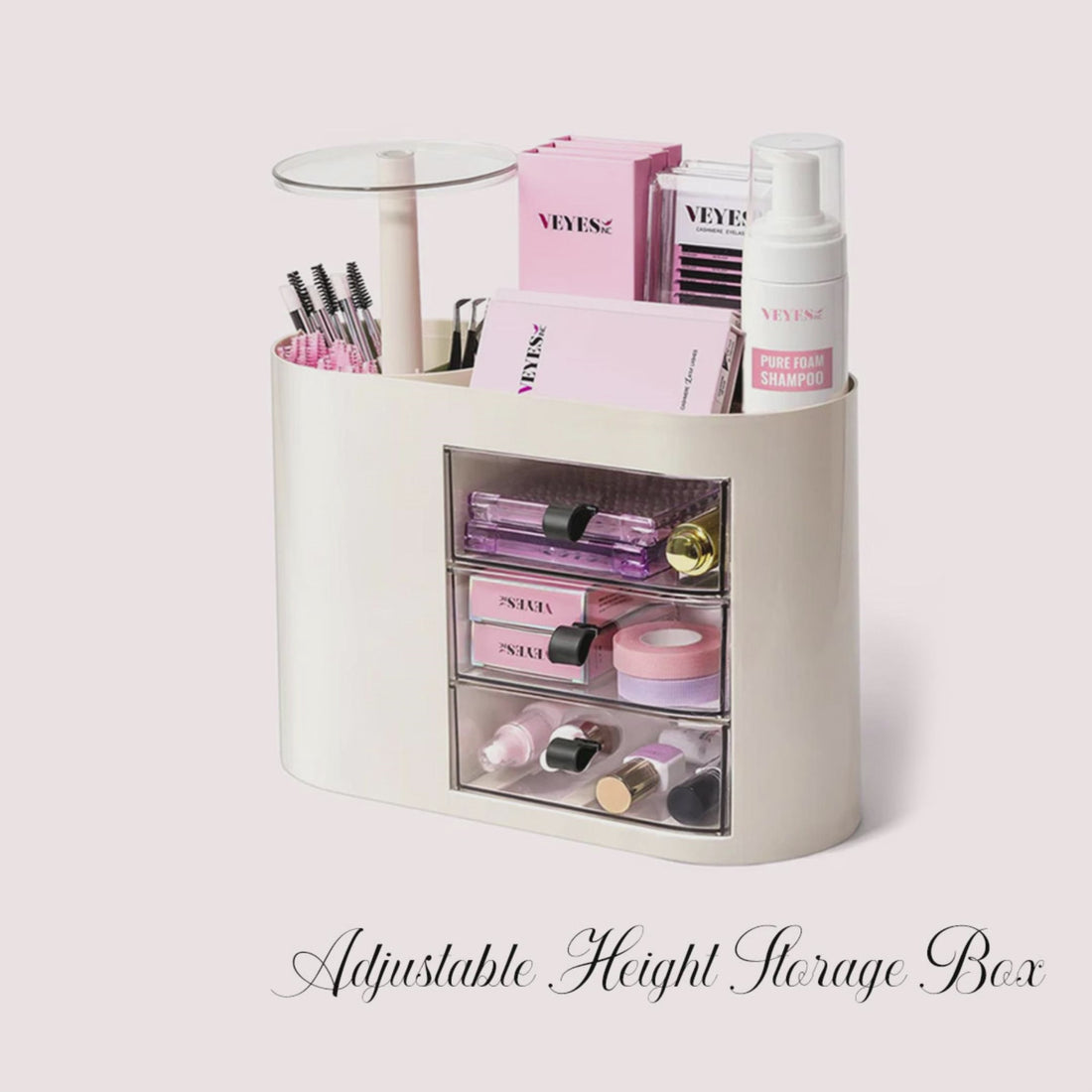 Adjustable Height Storage Box