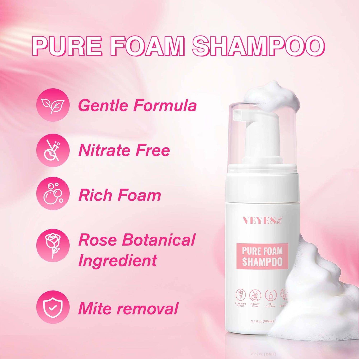 Pure Foam Shampoo VEYELASH® 