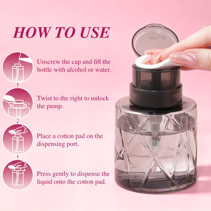 Push-Down Liquid Dispenser 200ML VEYELASH® 