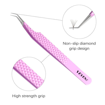 QUEEN Volume Lash Tweezer Purple Tweezers VEYELASH 