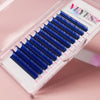 Rainbow Colored Eyelash Extensions Individual eyelashes VEYELASH® Blue 8-16mix C 