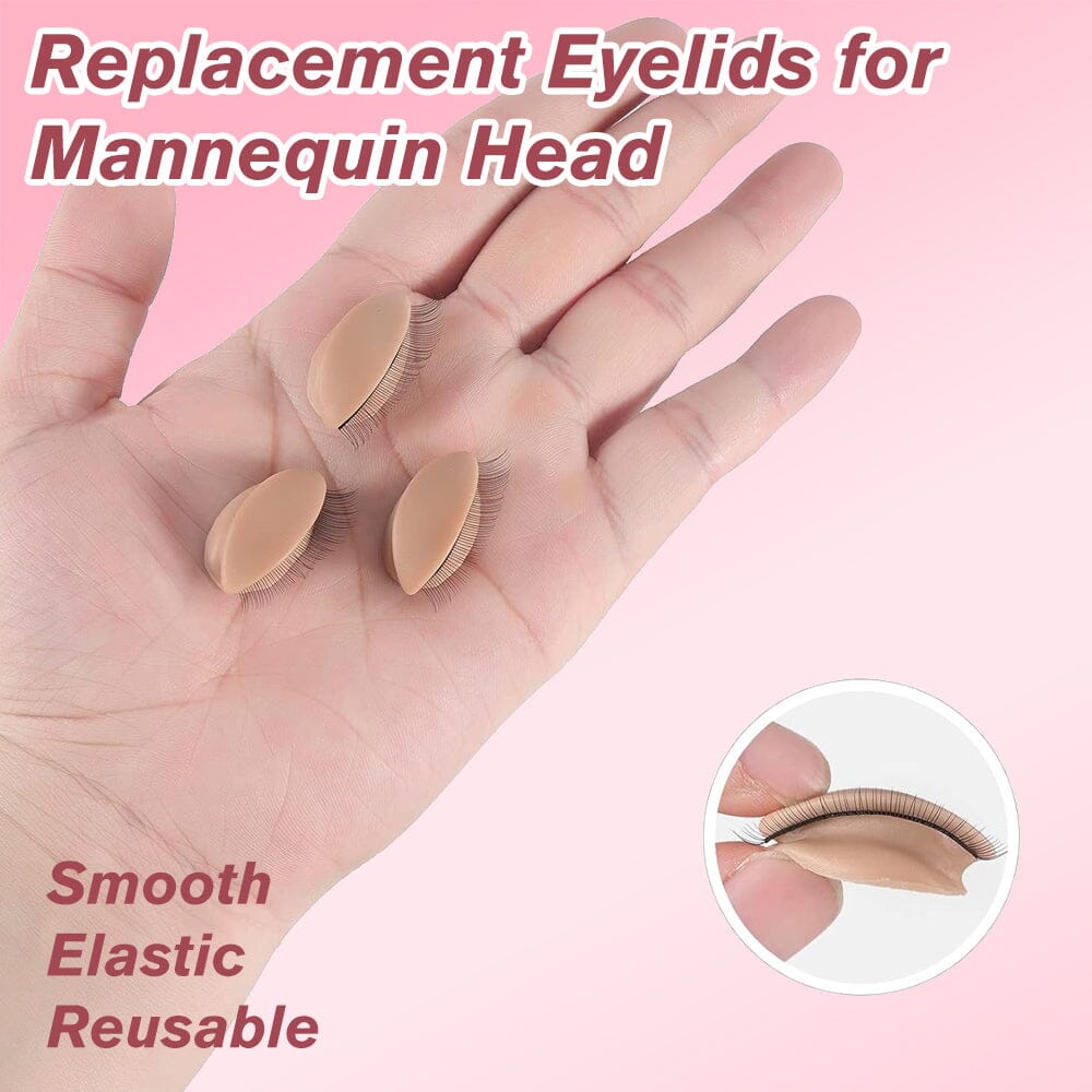 Replacement Eyelids For Mannequin Head Practice mannequin VEYELASH 