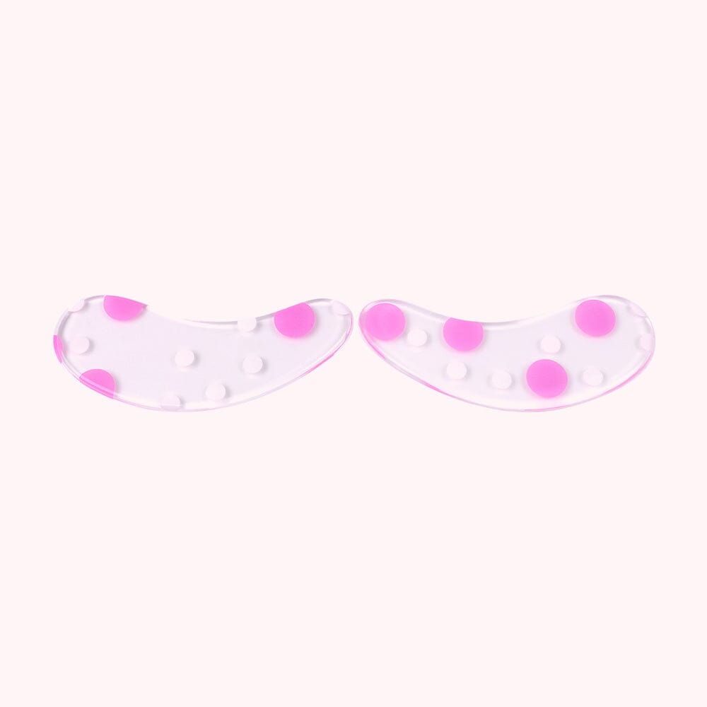 Reusable Silicone Eye Pads 5 Pairs VEYELASH® Polka Dot Design 