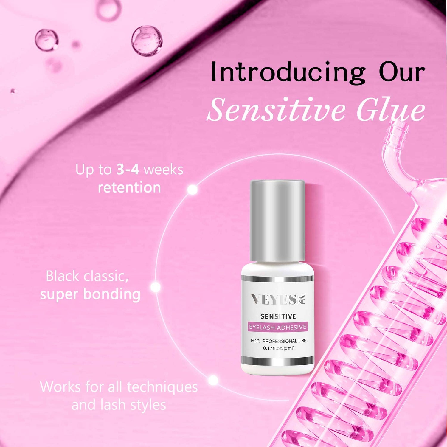 Sensitive 5ml - Eyelash Extension Glue VEYELASH 