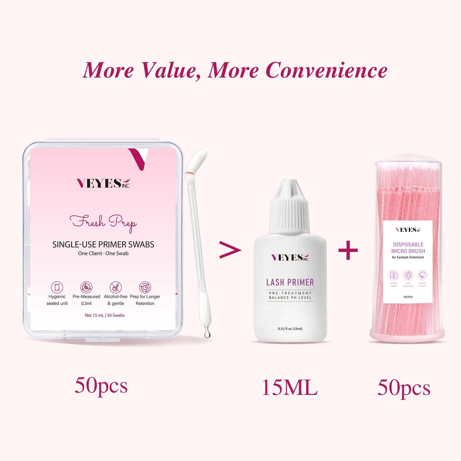 Single-Use Primer Swabs VEYELASH 