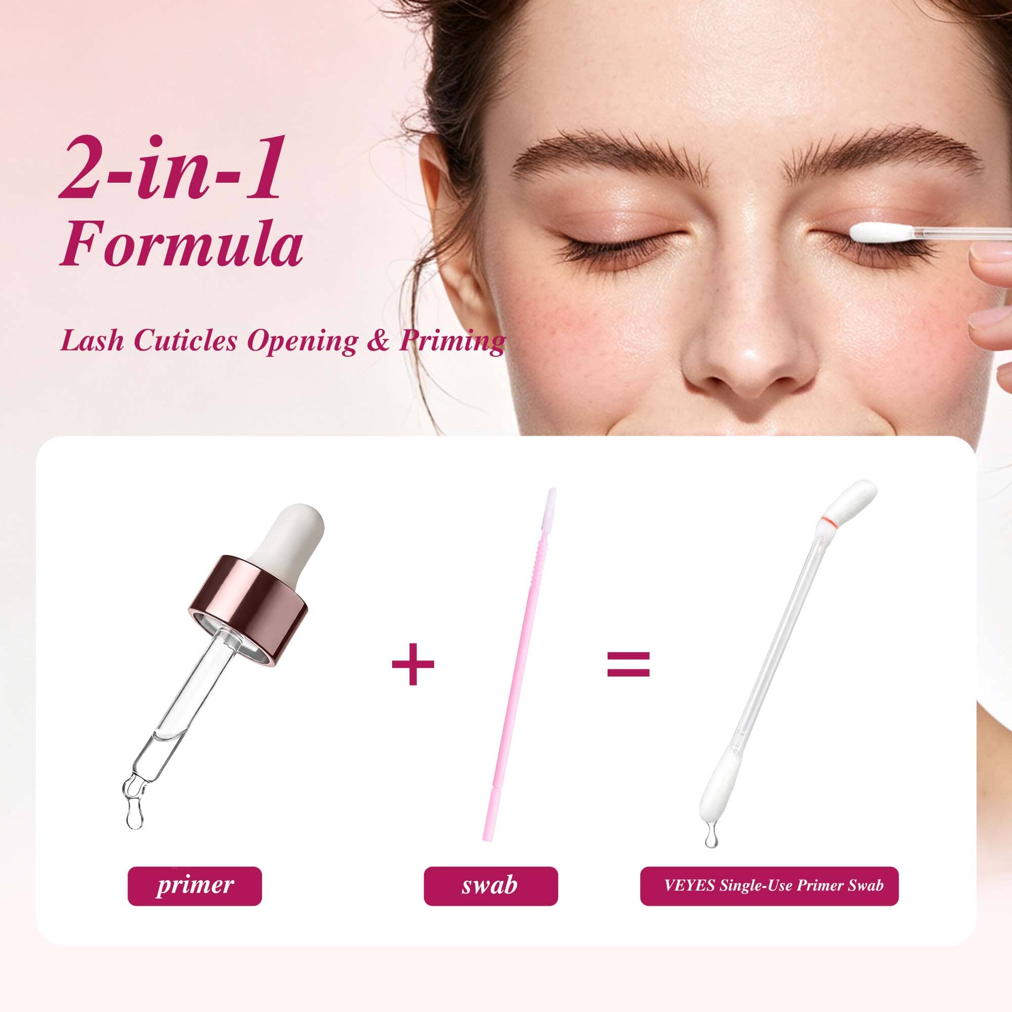 Single-Use Primer Swabs VEYELASH 