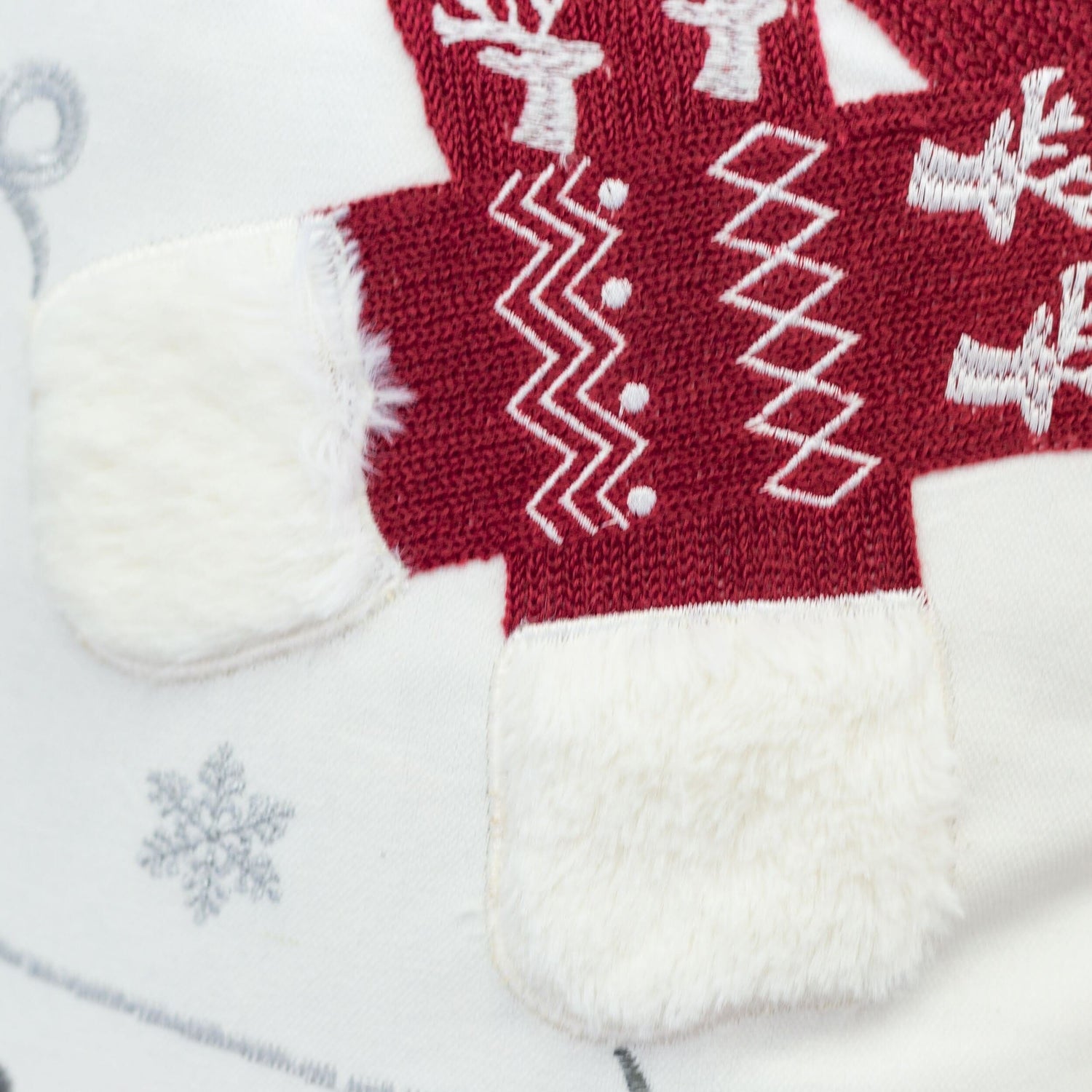 Snow Christmas Throw Pillow VEYELASH 