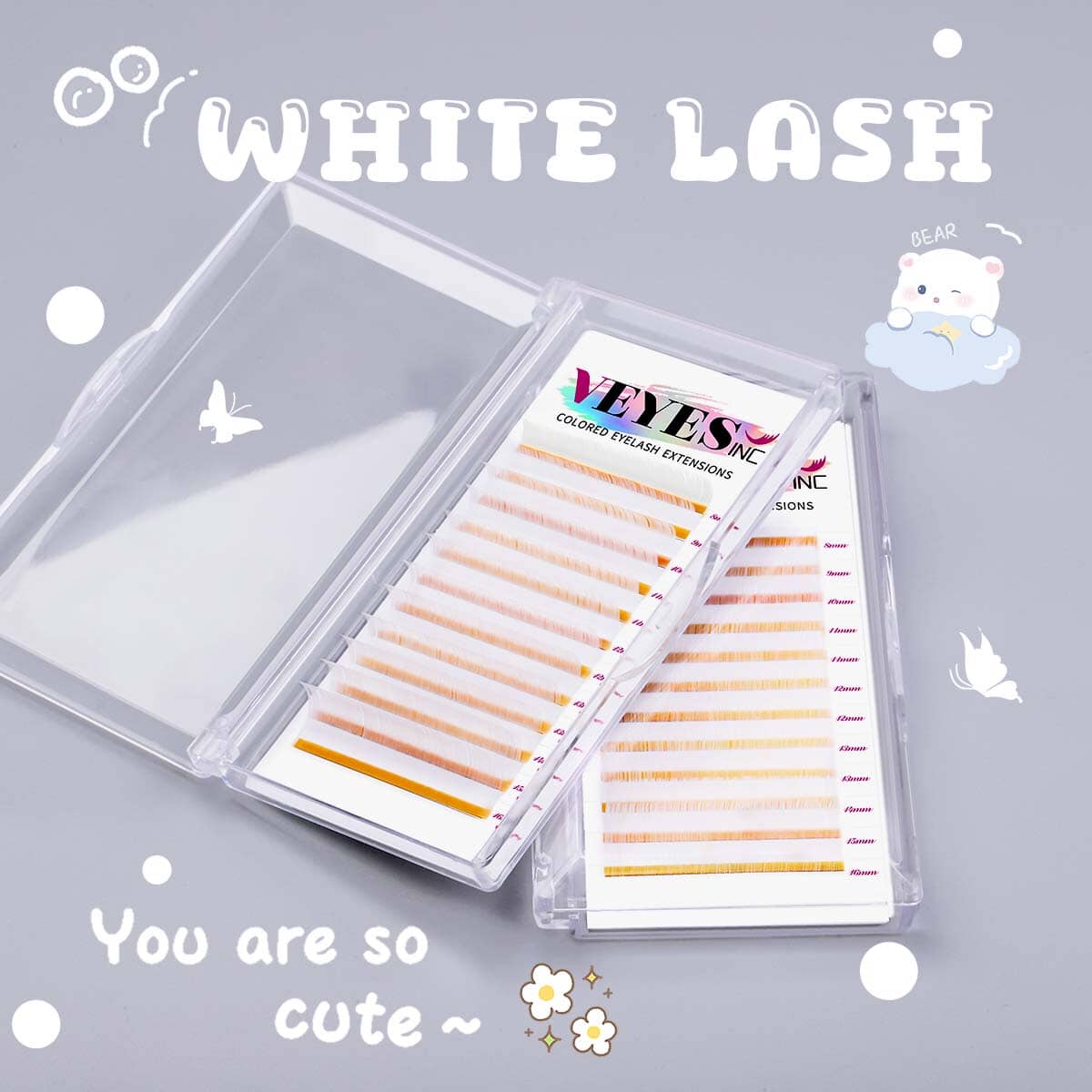 Snow Lash 0.07mm CA95131 Individual eyelashes VEYELASH® 