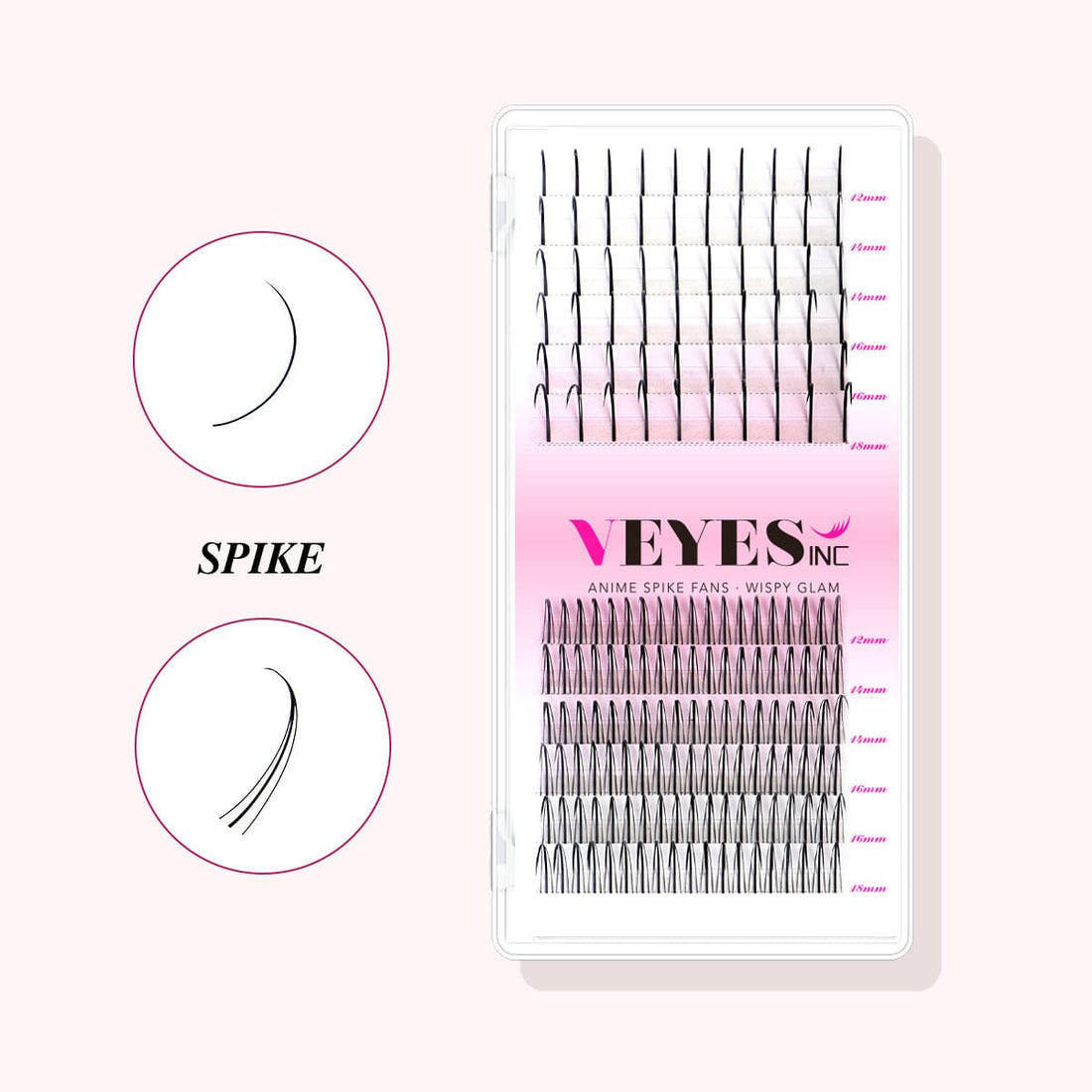 Spike Lashes Premade volume fans VEYELASH 